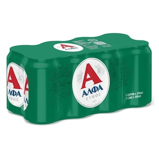 ΑΛΦΑ Μπύρα Lager Κουτί 8x330ml