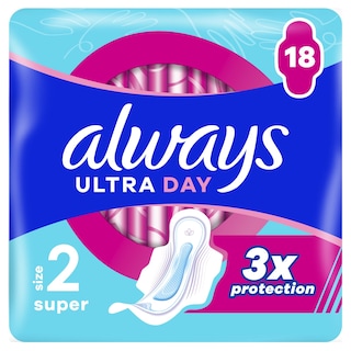 ALWAYS | Σερβιέτες Ultra Day Long Plus 18 Τεμάχια