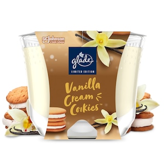GLADE | Αρωματικό Κερί Vanilla Cream Cookies 1 Τεμάχιο