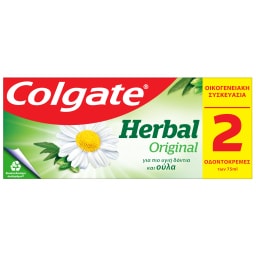 COLGATE | Οδοντόκρεμα Herbal Original 2x75ml