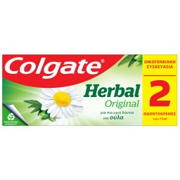 COLGATE | Οδοντόκρεμα Herbal Original 2x75ml