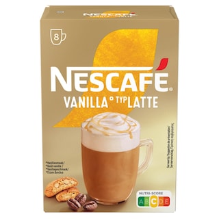 NESCAFE | Στιγμιαίος Καφές Vanilla Latte 8x17g