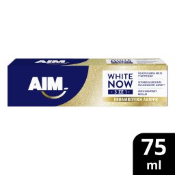 AIM | Οδοντόκρεμα White Now 3σε1 Hello Glow 75ml