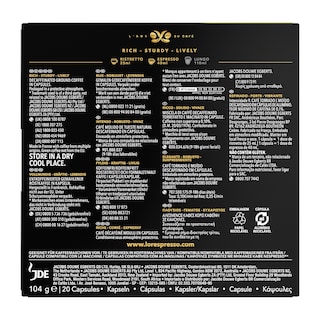 LOR | Κάψουλες Καφέ Espresso Ristretto Decaf 20x5.2g