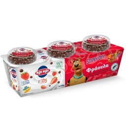 ΚΡΙ ΚΡΙ | Επιδόρπιο Γιαουρτιού Scoopy Doo Φράουλα Σοκομπιλάκια 3x150g