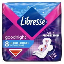 LIBRESSE | Σερβιέτες Goodnight Ultra+ Large με Φτερά 8 Τεμάχια