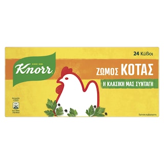 KNORR | Κύβοι Ζωμού Κότας 24 Τεμάχια 240g