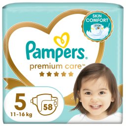 PAMPERS | Πάνες Μωρού Premium Care Νο5 58 Τεμάχια
