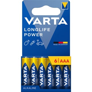 VARTA | Μπαταρίες LongLife Power ΑΑΑ 6 Τεμάχια