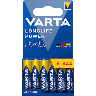 VARTA | Μπαταρίες LongLife Power ΑΑΑ 6 Τεμάχια