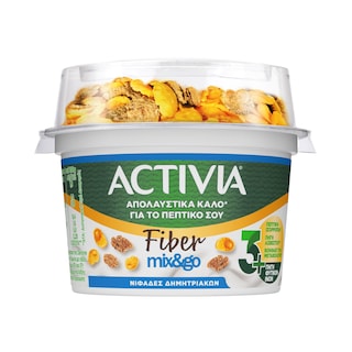 ACTIVIA | Επιδόρπιο Γιαουρτιού Fiber Νιφάδες Δημητριακών 163g