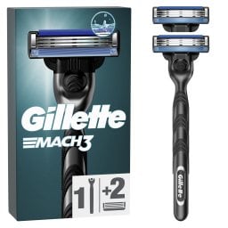 GILLETTE | Ξυριστική Μηχανή Mach3 + 2 Ανταλλακτικά 1 Τεμάχιο