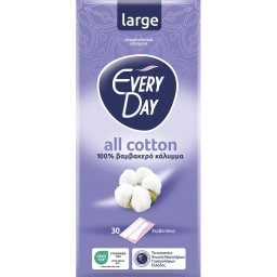 EVERY DAY | Σερβιετάκια Large All Cotton 30 Τεμάχια