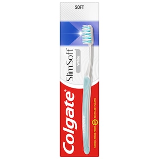 COLGATE | Οδοντόβουρτσα Slim Soft White Μαλακή 1 Τεμάχιο