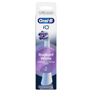 ORAL B | Ανταλλακτικές Κεφαλές iO Radiant White 2 Τεμάχια
