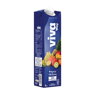 VIVA FRESH | Φυσικός Χυμός 9 Φρούτα 1lt