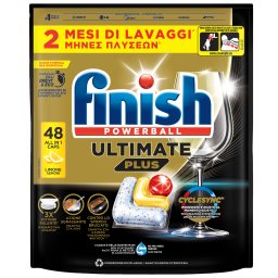 FINISH | Κάψουλες Πλυντηρίου Πιάτων Ultimate Plus Allin1 Lemon 48 Τεμάχια
