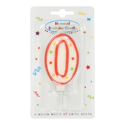 DECORATA | Κερί Γενεθλίων Νο0 1 Τεμάχιο