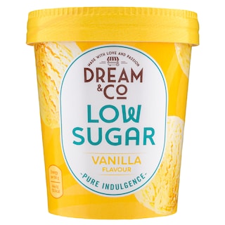 DREAM & CO | Παγωτό Βανίλια Λιγότερη Ζάχαρη 250g