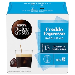 NESCAFE | DOLCE GUSTO | ΚΑΨΟΥΛΕΣ ΚΑΦΕ DOLCE GUSTO FREDO ESPRESSO 16 X 8 GR