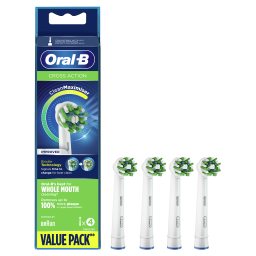 ORAL B | Ανταλλακτικές Κεφαλές Cross Action 4 Τεμάχια