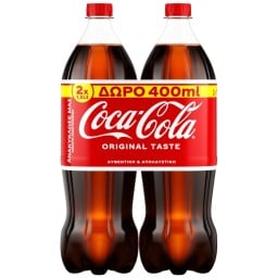 COCA COLA | Αναψυκτικό Cola Φιάλη 2x1.5lt 400ml Δώρο