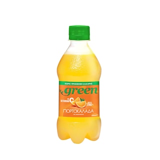 GREEN | Soft Drink Orangeade Stevia Carbonated Bottle 330ml