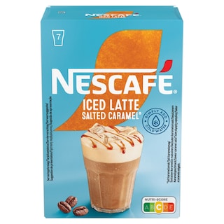 NESCAFE | GOLD | Στιγμιαίος Καφές Iced Latte Salted Caramel 7x14.5g
