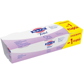 TOTAL | Γιαούρτι Στραγγιστό 0% Λιπαρά 3x170g Έκπτωση 1Ε