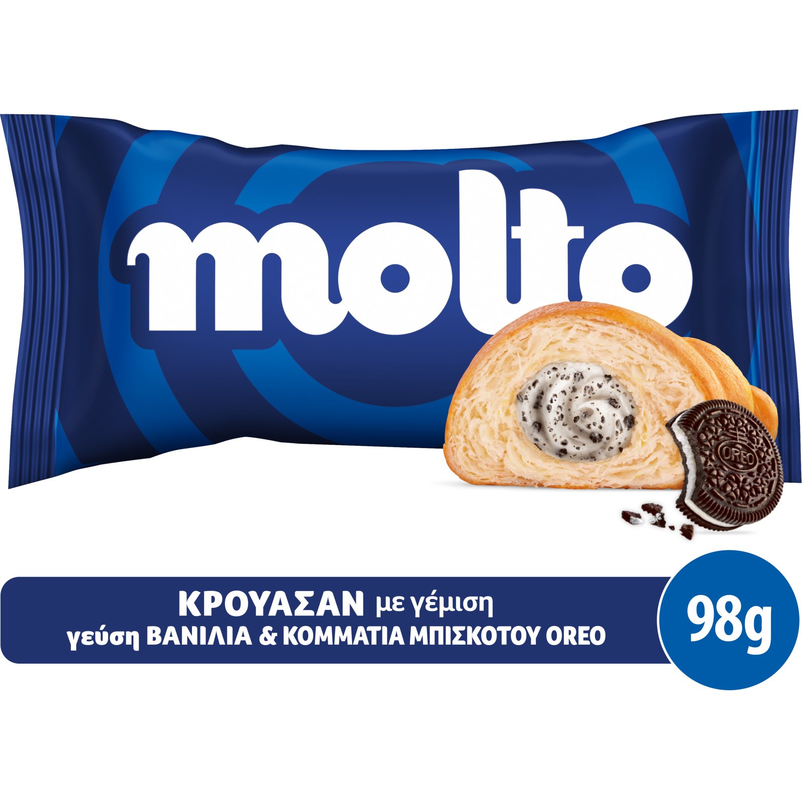 MOLTO Κρουασάν Βανίλια Oreo Cookies 98g