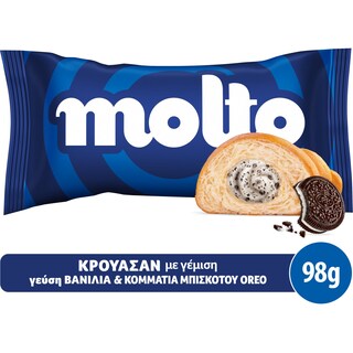 MOLTO | Κρουασάν Βανίλια Oreo Cookies 98g