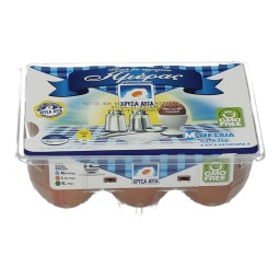 ΧΡΥΣΑ ΑΥΓΑ | Αυγά Εξαιρετικά Φρέσκα Κλωβοστοιχίας Medium 6 Τεμάχια