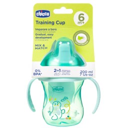 CHICCO | Εκπαιδευτικό Κύπελλο 6m+ Τιρκουάζ 1 Τεμάχιο