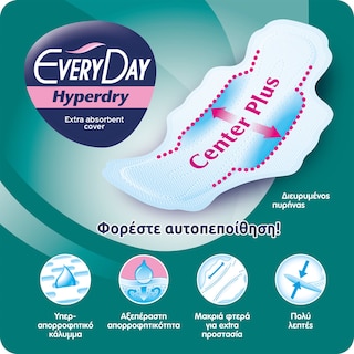 EVERY DAY | Σερβιέτες Ultra Plus Hyperdry Economy Normal 18 Τεμάχια