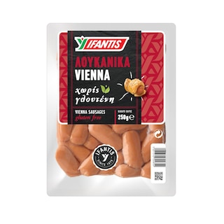 ΥΦΑΝΤΗΣ | VIENNA | Λουκάνικα Vienna Χωρίς Γλουτένη 250gr
