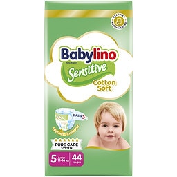 BABYLINO | Πάνες Sensitive Cotton Soft No5 44 Τεμάχια