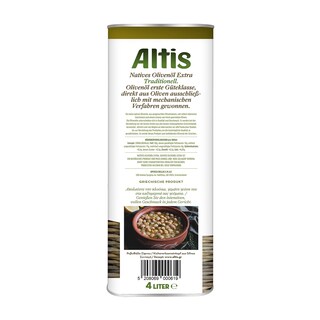 ΑΛΤΙΣ | EXT VIRGIN OLIVE OIL ΕΞΑΙΡΕΤΙΚΑ ΠΑΡΘΕΝΟ 4 L