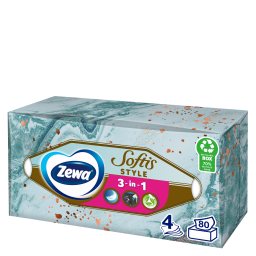 ZEWA | SOFTIS | Χαρτομάντηλα Επιτραπέζια 4 Φύλλα 193gr