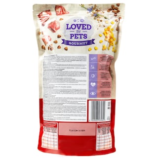 LOVED BY PETS | Γατοτροφή Κοτόπουλο Βοδινό Στειρωμένες Γάτες 800g