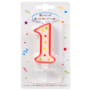 DECORATA | Κερί Γενεθλίων Νο1 1 Τεμάχιο