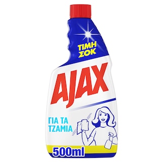 AJAX | Καθαριστικό Τζαμιών Classic Ανταλλακτικό 500ml ΤΙΜΗ ΣΟΚ