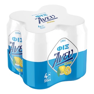 FIX | .Μπύρα Άνευ Λεμόνι Χωρίς Αλκοόλ Κουτί 4x330ml