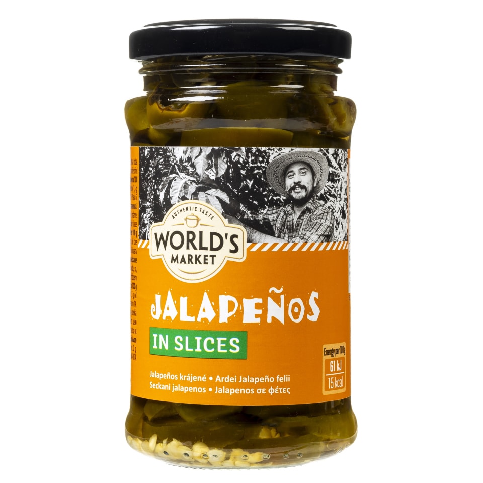 WORLD'S MARKET Πιπεριές Jalapenos Καυτερές 125g