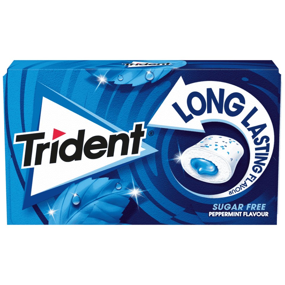 TRIDENT Τσίχλα Long Lasting Μέντα 22g