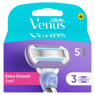 GILLETTE | Extra Smooth Swirl Γυναικείες Ανταλλακτικές Κεφαλές ξυρίσματος 3 τεμ