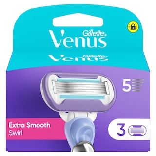 GILLETTE | Venus Delux Smooth Swirl Replacement Blades 3 Pieces