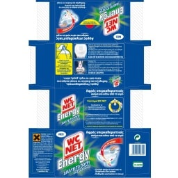 WC NET | Καθαριστικό Λεκάνης Energy Ενεργή Σκόνη 6x60g