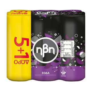 HBH | Σόδα Κουτί 6x330ml 5+1 Δώρο