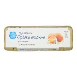 Φρέσκα Αυγά Αχυρώνα Μεσαία 12 Τεμάχια