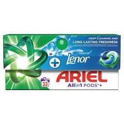 ARIEL | Kάψουλες Πλυντηρίου Ρούχων Allin1 Pods Touch of Lenor 33 Τεμάχια